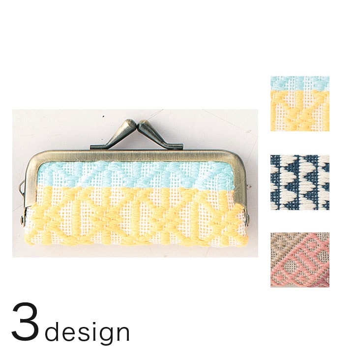 オリムパス こぎん刺しキット がま口キット 印鑑ケース