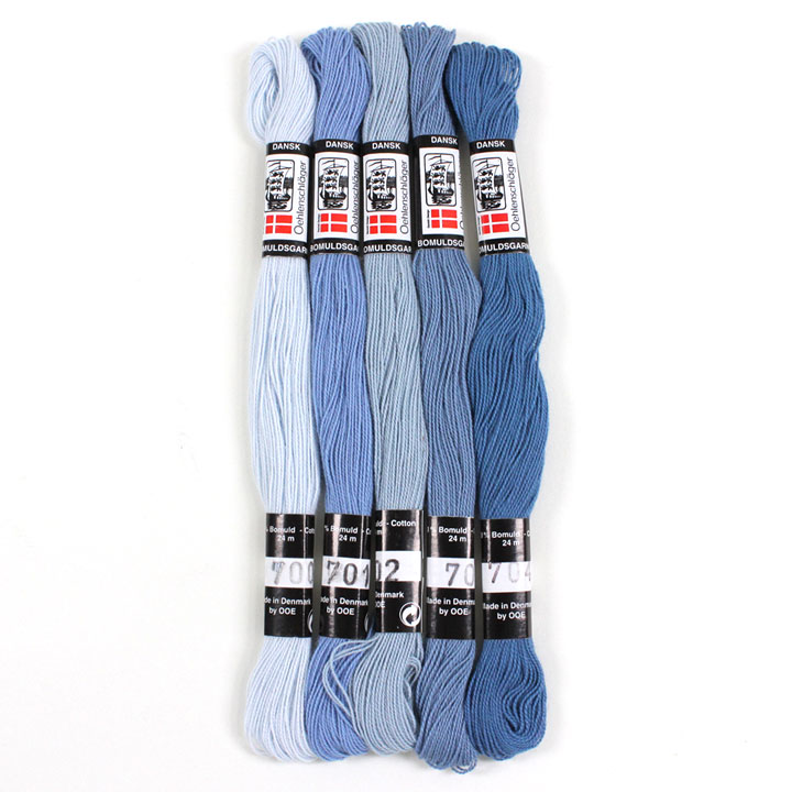 O.O.E.(オーレンシュレーガー) 花糸 5色セット ブルー系