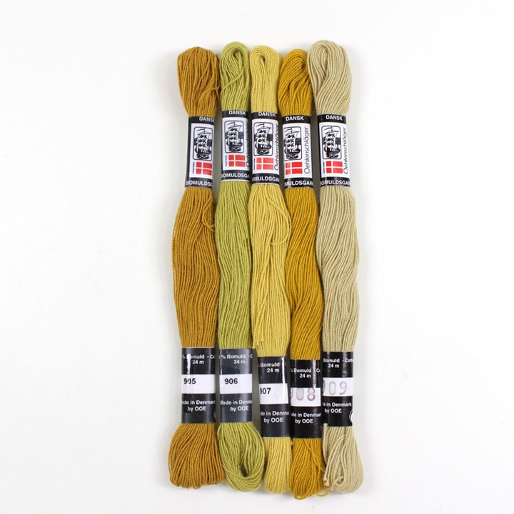 O.O.E.(オーレンシュレーガー) 花糸 5色セット マスタード系