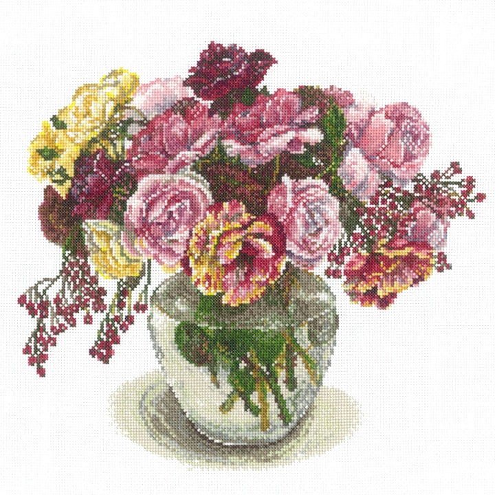 クロスステッチキット COSMO Fujico collection マルチローズのアレンジメント No.678