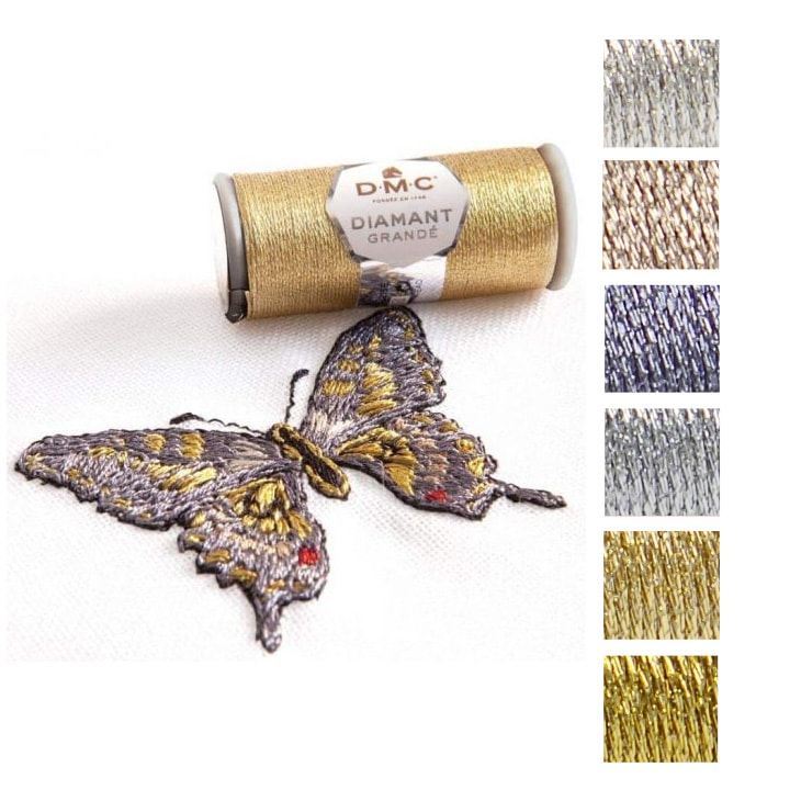 DMC ディアマント グランデ メタリック刺しゅう糸 