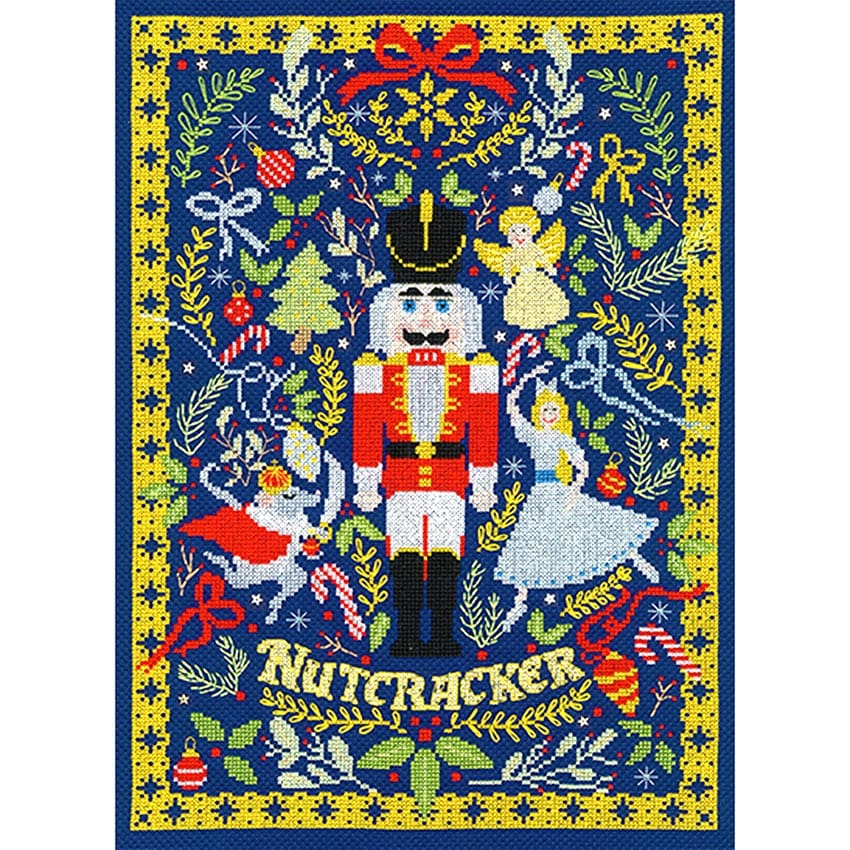 輸入刺しゅうキット Bothy Threads(ボシースレッズ) XX17 The Christmas Nutcracker クリスマス くるみ割り人形 クロスステッチキット