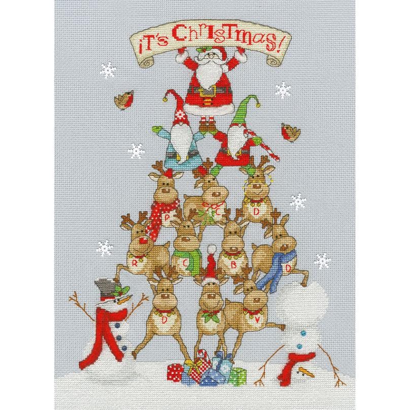 輸入刺しゅうキット Bothy Threads(ボシースレッズ) XKTB7 It's Christmas! (クリスマス！) クロスステッチキット
