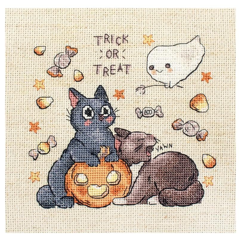 輸入刺しゅうキット LETISTITCH（レティステッチ社）L8815 Trick Or Treat ハロウィン クロスステッチキット 