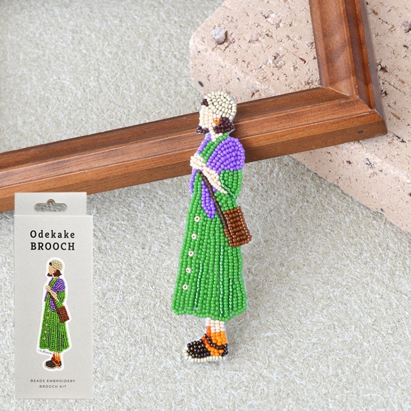 MIYUKI ビーズ刺しゅう ブローチキット Odekake BROOCH ミュージアム HCA14//7 