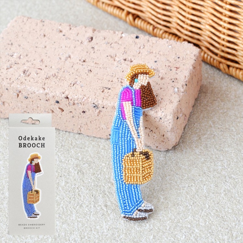 MIYUKI ビーズ刺しゅう ブローチキット Odekake BROOCH ピクニック HCA14//8 