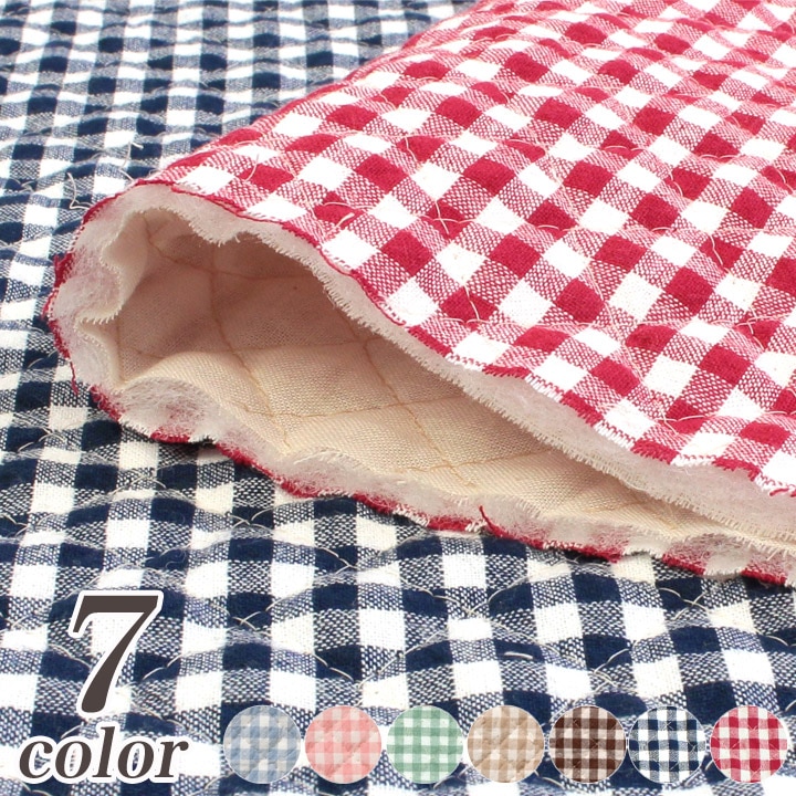 先染めチェック 大 約6mm キルト (50cm単位)