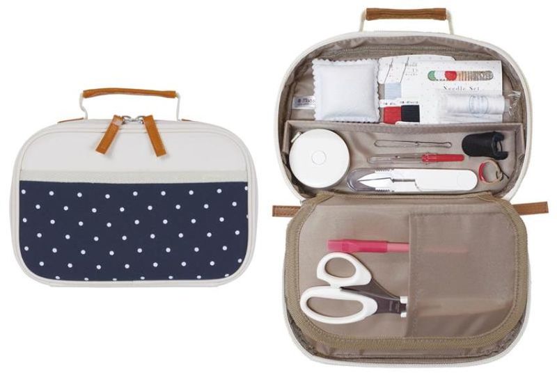 ソーイングセット トレミーソーイングセット ドット柄クラフトバッグ