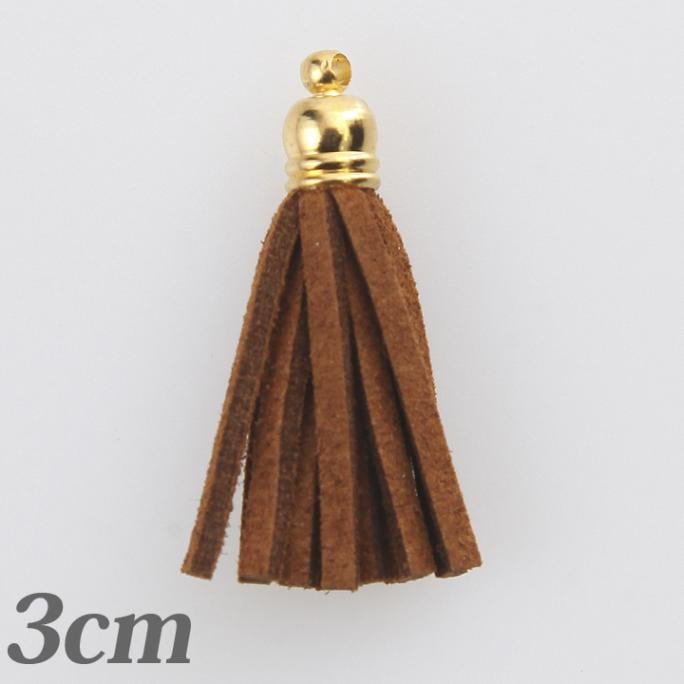 タッセル 小 3cm ブラウン 1個入り