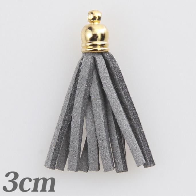 タッセル 小 3cm グレー 1個入り
