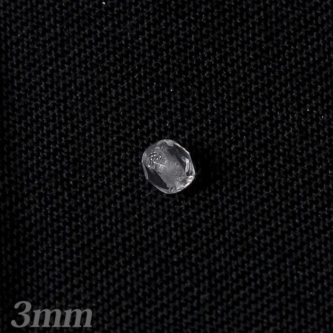 チェコガラスビーズ　ファイヤーポリッシュ3mmクリスタル