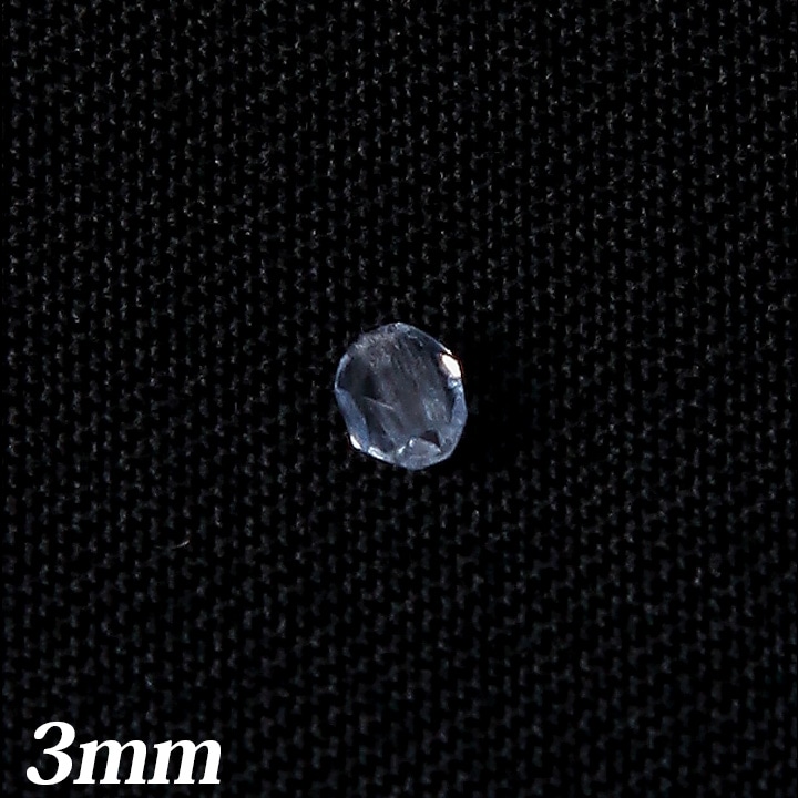 チェコガラスビーズ　ファイヤーポリッシュ3mmライトサファイヤ30粒入