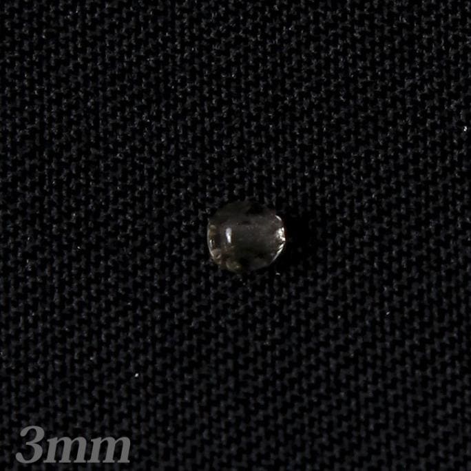 チェコガラスビーズ　ファイヤーポリッシュ3mmブラックダイヤ30粒入