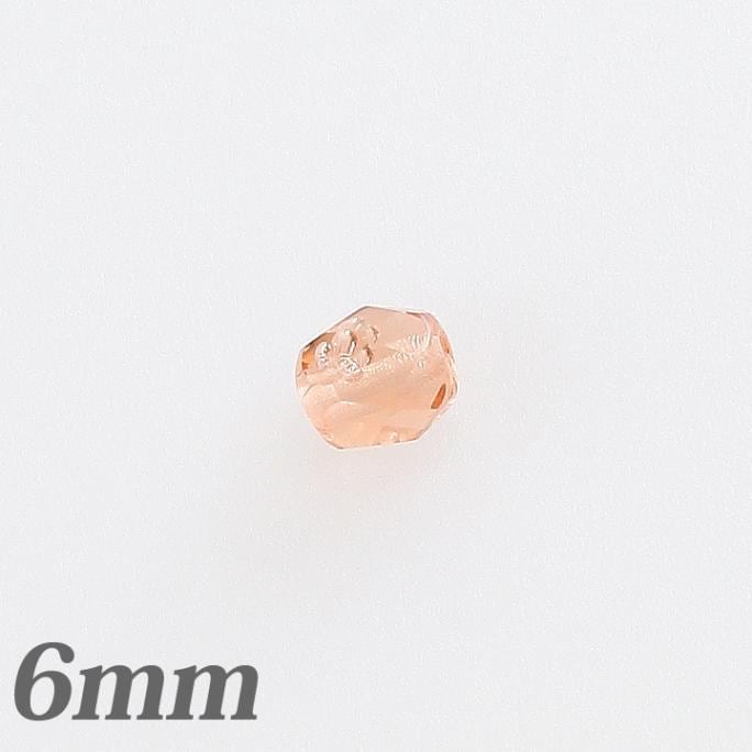 チェコガラスビーズ　ファイヤーポリッシュ6mm ロサリン20個入り