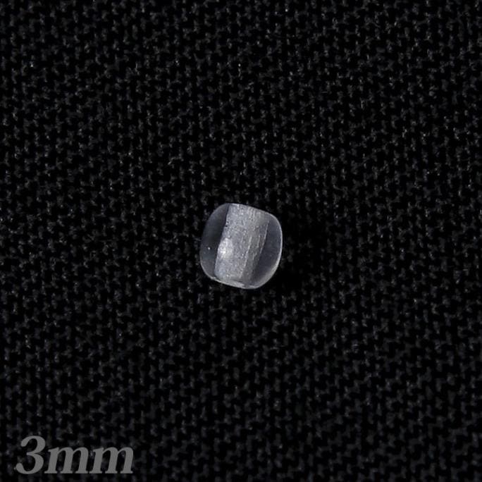 チェコガラスビーズ　ラウンド3mm クリスタル 50個入り
