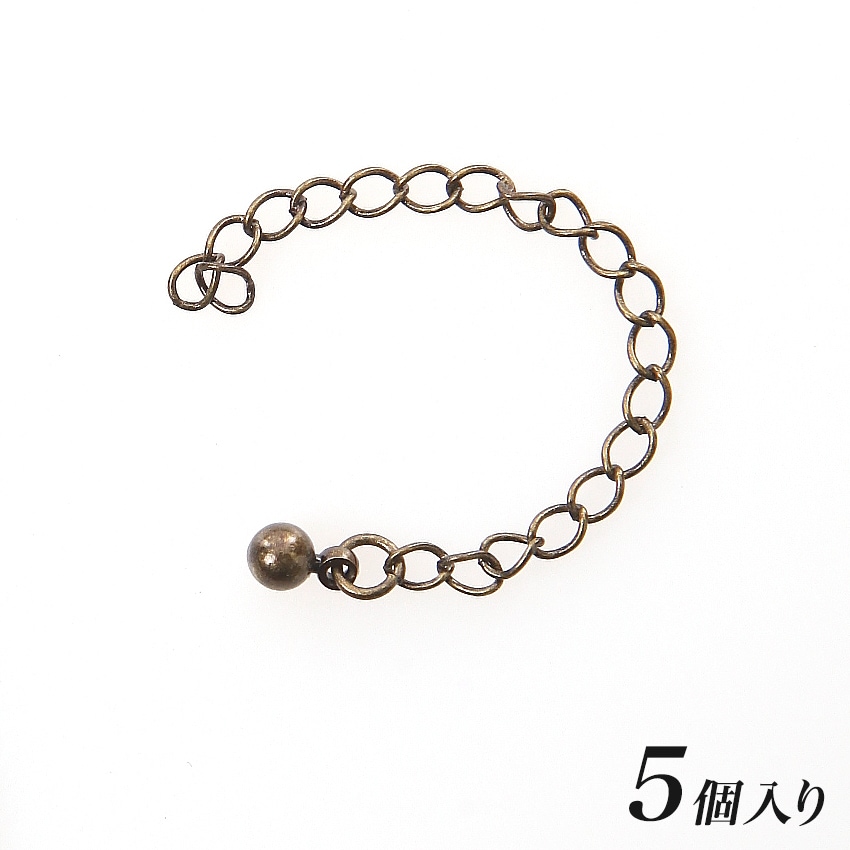 アジャスター玉付 アンティークゴールド 5個入り
