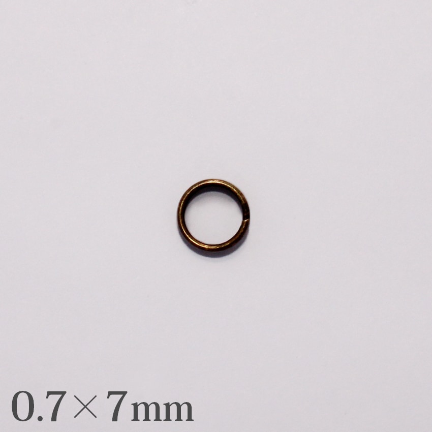 二重カン0.7×7mm アンティークゴールド 5g