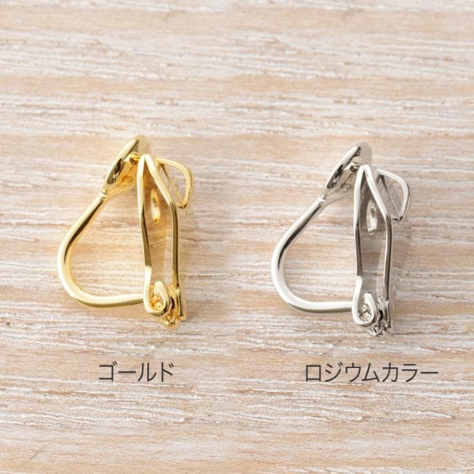 イヤリング 三角バネ式 お椀裏カン付