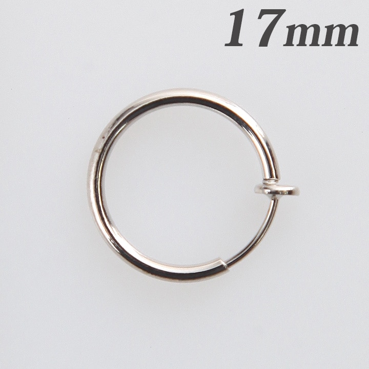 CraftCafe イヤリング　フープ 17mm シルバー