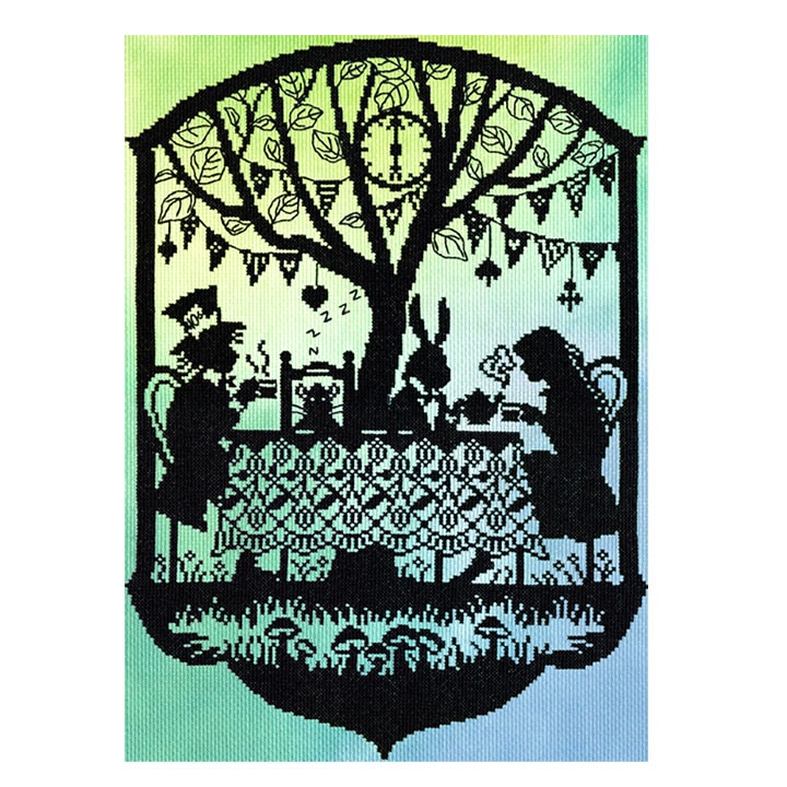 輸入刺しゅうキット Bothy Threads(ボシースレッズ) Mad Hatter's Tea Party (マッドハッターのティーパーティー) クロスステッチキット