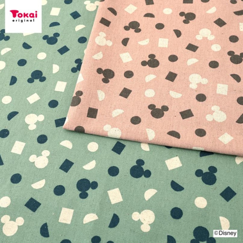 ディズニー ミッキー 綿麻キャンバス 50cm単位