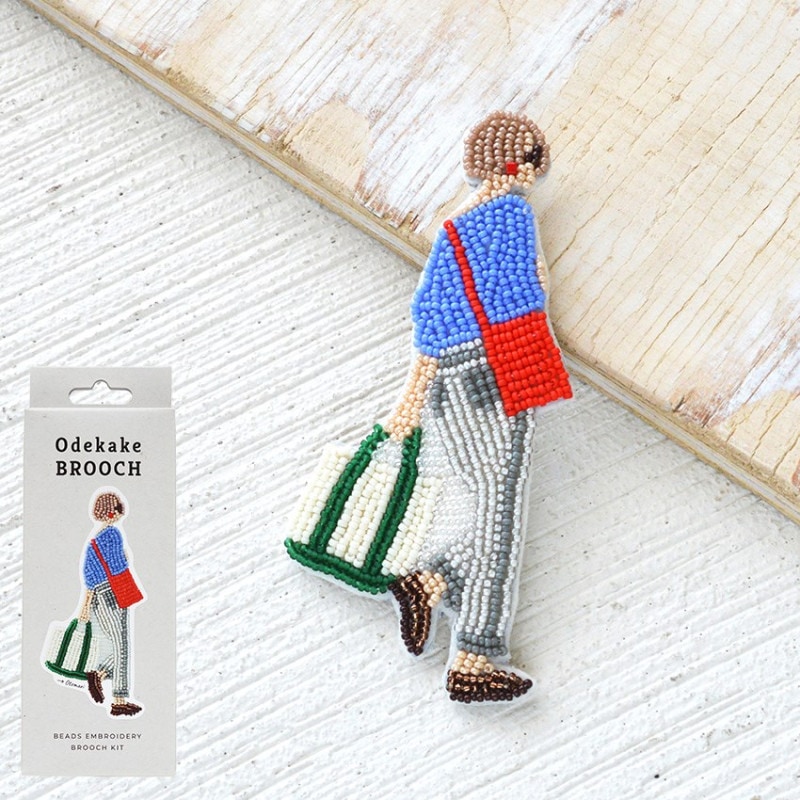 MIYUKI ビーズ刺しゅう ブローチキット Odekake BROOCH お泊まり HCA14//10 