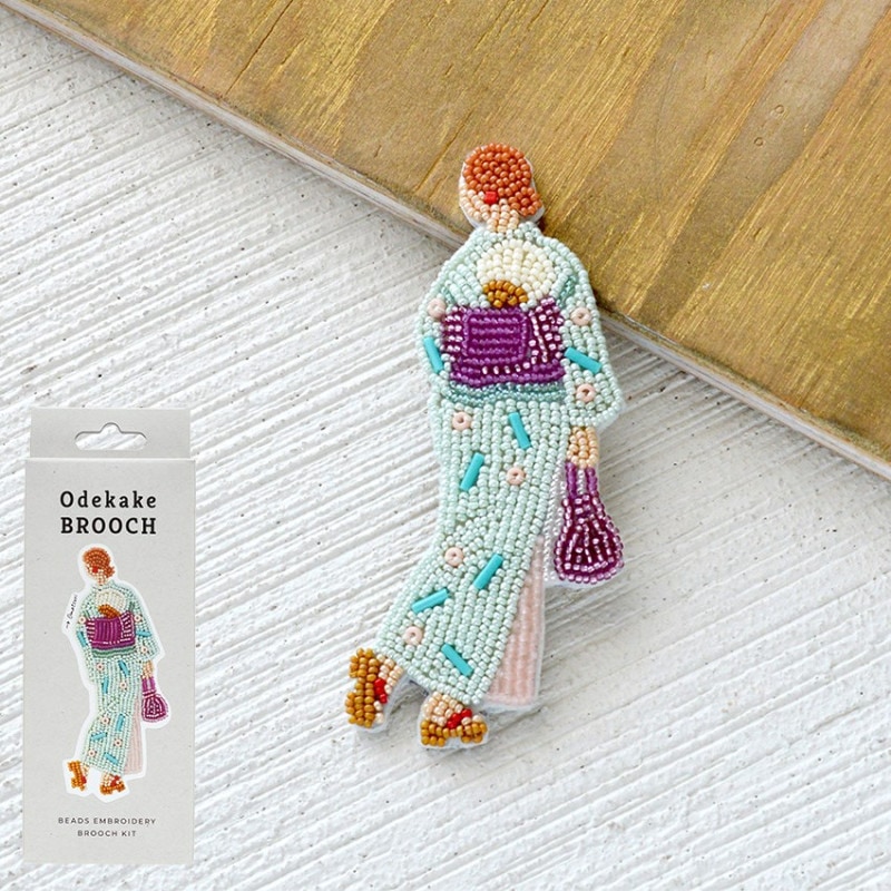 MIYUKI ビーズ刺しゅう ブローチキット Odekake BROOCH お祭り HCA14//12 
