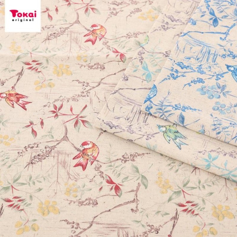 CRA-SEW collection 綿麻シーチング シエラバード JCY-043 1m カットクロス 