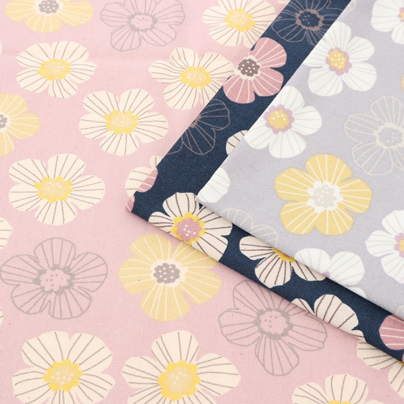 nina 線描き花 オックス 50cm単位 