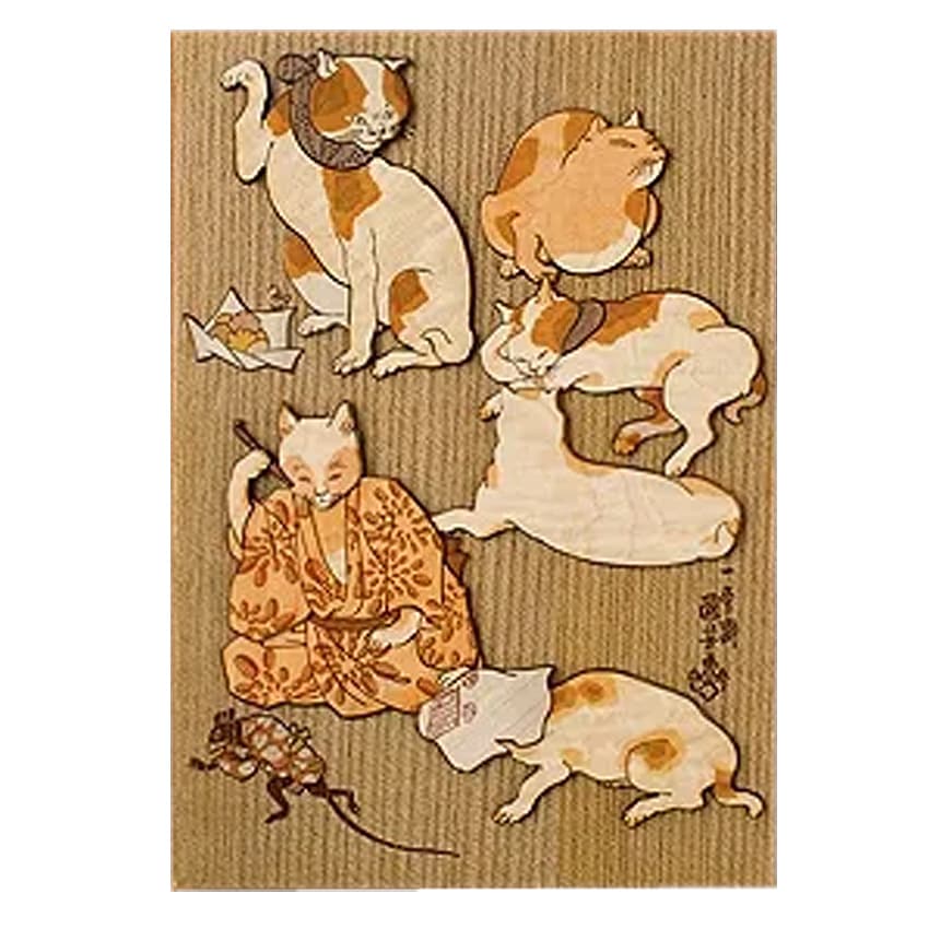 木はり絵手作りキット　歌川国芳「たとゑ尽の内　その１」　KJM-004