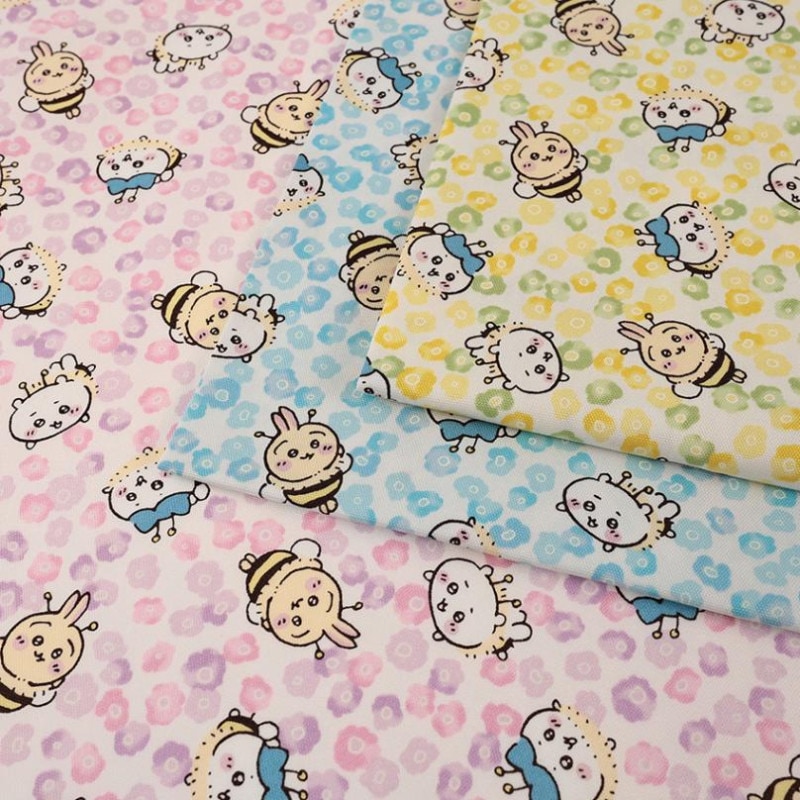 ちいかわ ミニフラワー柄 オックス 50cm単位 