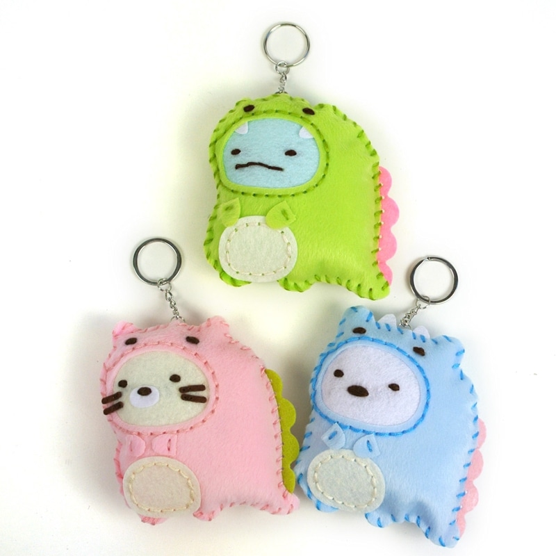 はじめてのソーイングキット　キーホルダー　すみっコぐらし　とかげとおかあさん　3種