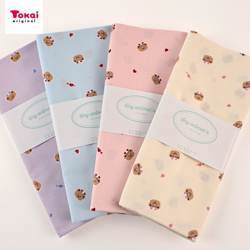 tiny animal's かちゅーしゃべあ シーチング 1m カットクロス