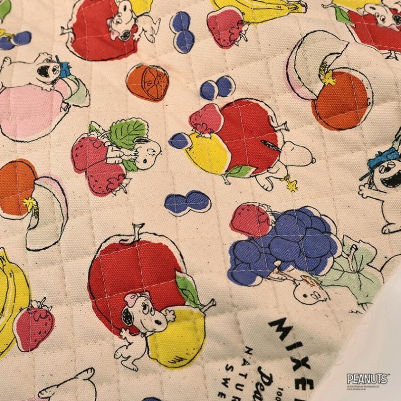 ピーナッツ スヌーピー フルーツ オックスキルト 50cm カットクロス