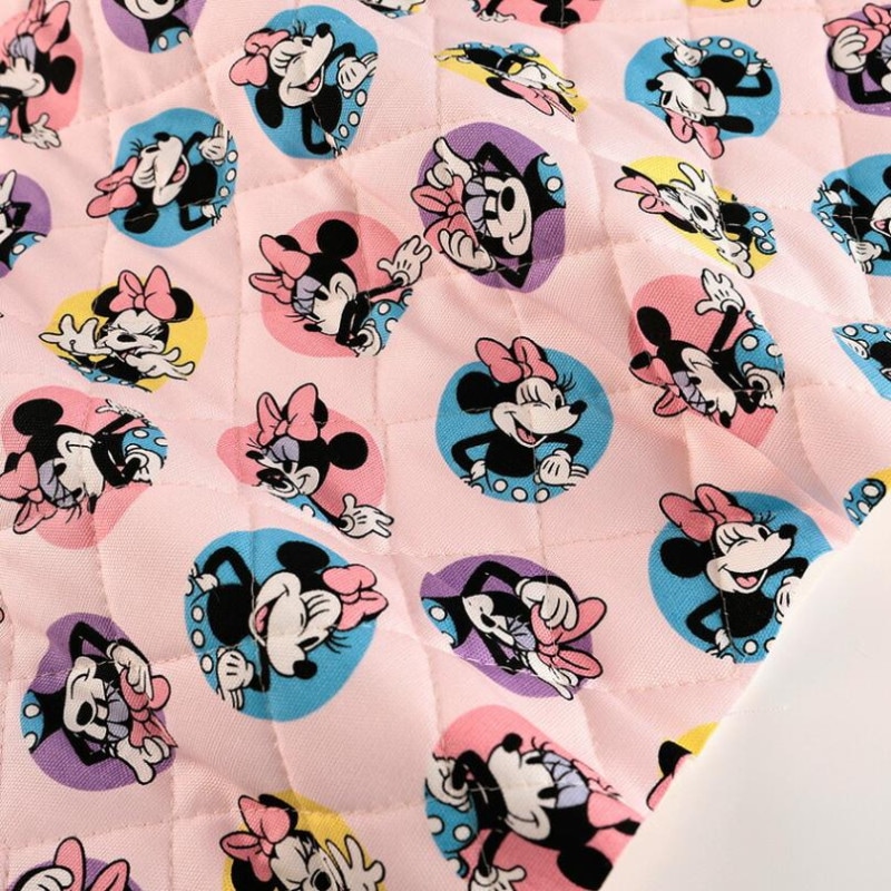ディズニー ミニーマウス ドット柄 オックスキルト 50cm単位