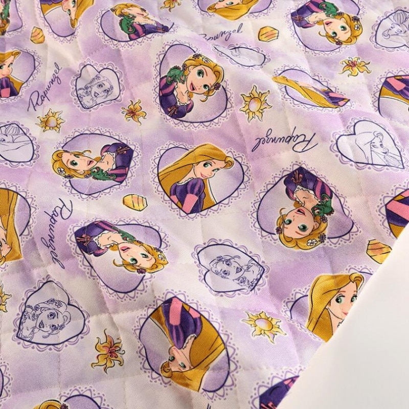 ディズニー ラプンツェル ハート柄 オックスキルト 50cm単位