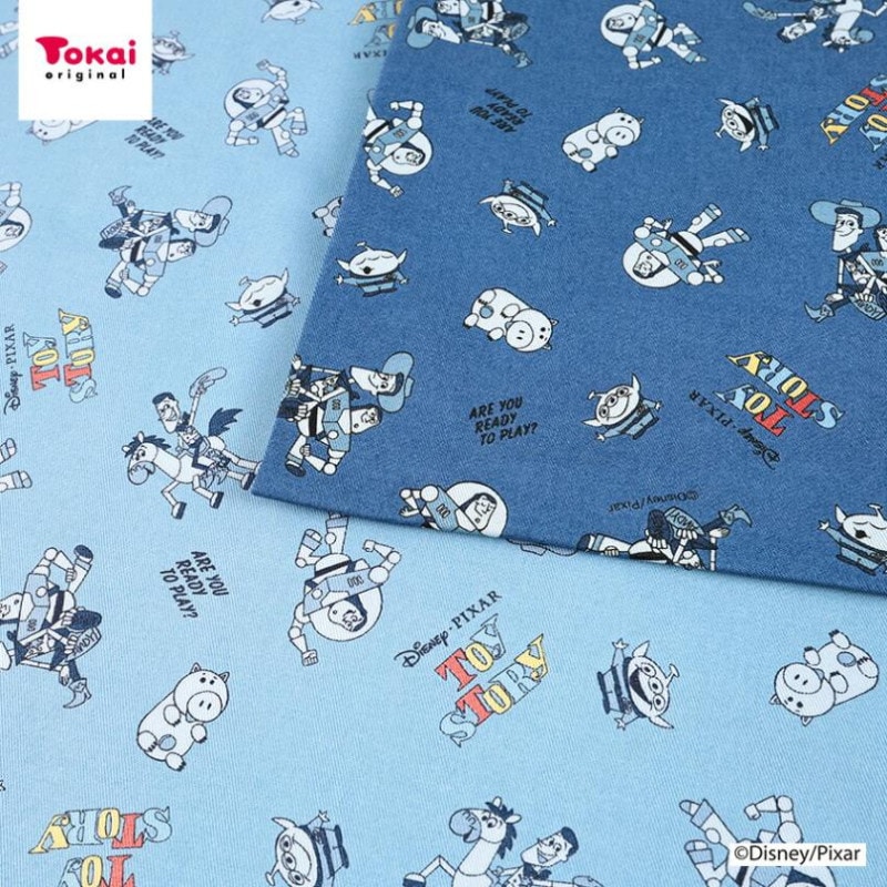 ディズニー ピクサー トイ･ストーリー デニム調 TCツイル 50cm単位