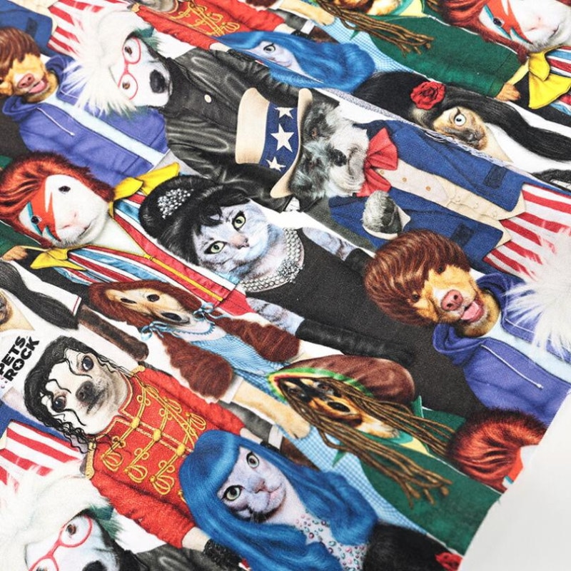 USAコットン PACKED ANIMALS 50cm単位