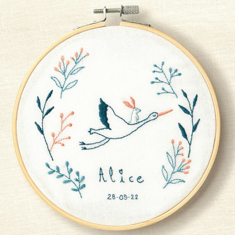 DMC Gift of Stitch TB180 コウノトリの贈り物 フリーステッチキット