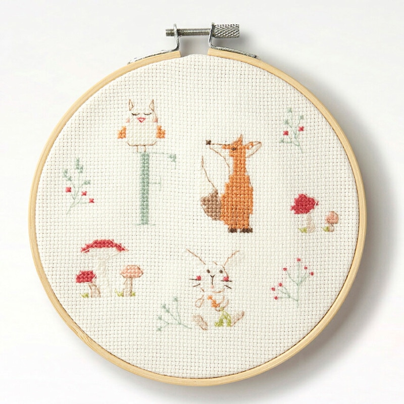 DMC Gift of Stitch BK1968 森の仲間たちとアルファベット クロスステッチキット