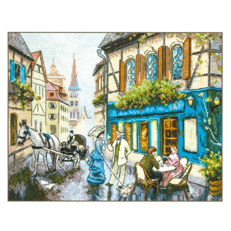 輸入キット チャルビナ Momentos Magicos M-494 Counted cross stitch kit Unexpected meeting