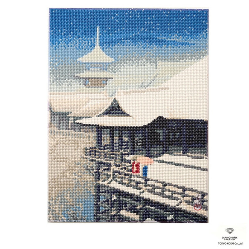 ダイヤモンドフィックス キット 浮世絵 春の雪京ノ清水 30×40cm 10-4852