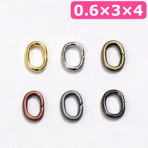 ビーズ 金具 Cカン 0.6×3×4mm ゴ-ルド