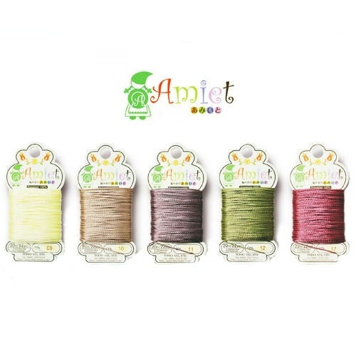 ビーズ用具 あみいと 糸 アソート5色セット A