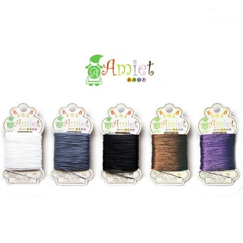 ビーズ用具 あみいと 糸 アソート5色セット B