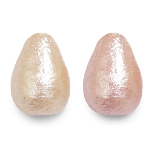 コットンパール(両穴) ドロップ 8×11mm