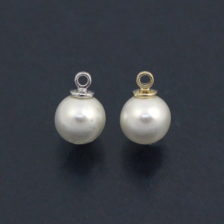 ヒートンパール 6mm シルバー･ゴールド