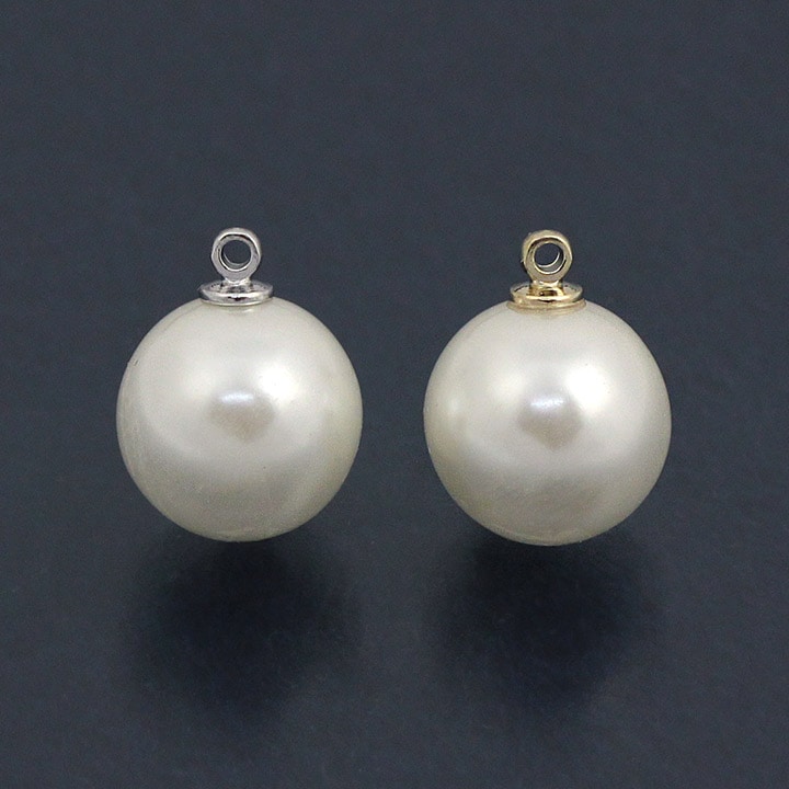 ヒートンパール 10mm シルバー･ゴールド