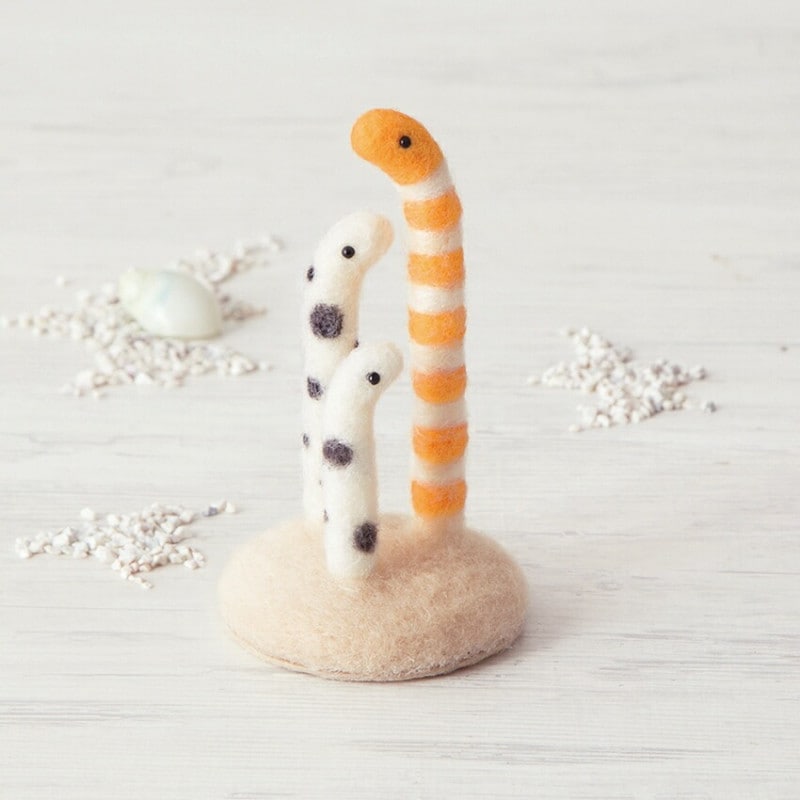 ハマナカ ニードルフェルトでつくるどうぶつたち チンアナゴ H441-640