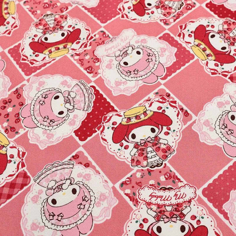 サンリオ マイメロディ モモメロアカメロ柄 オックス 50cm単位